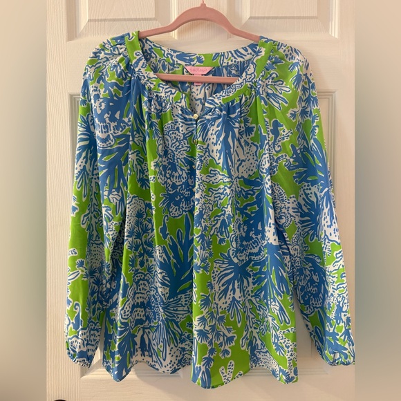 Lilly Pulitzer Tops - Lilly Pulitzer Camille Silk Top